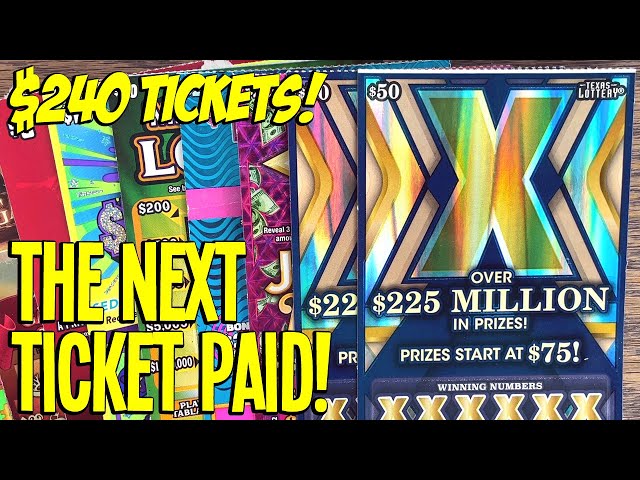 The NEXT TICKET PAID! $240 TEXAS LOTTERY Scratch Offs