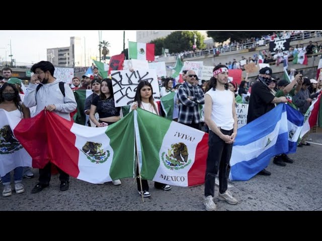 MEXICANS BURNING AMERICA FLAGS & WAVING MEXICAN FAGS/ MASS DEPORTATION #foxnews