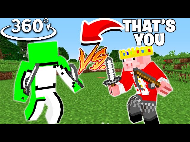 Dream vs Technoblade Duel - Minecraft 360°