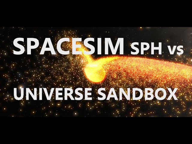 SpaceSim SPH vs Universe Sandbox Theia collision