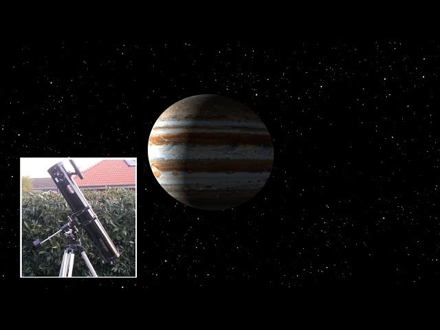 Jupiter durch Teleskop sehen / Jupiter und Jupiter Monde mit Teleskop beobachten – Video Anleitung