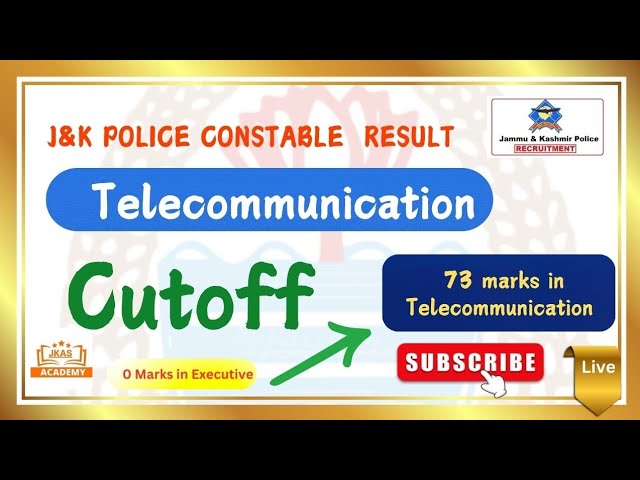 "JK Police Telecommunication Result 2024 Out! | JKP Constable Telecom Result Live @TheJadhanSir 🔥"