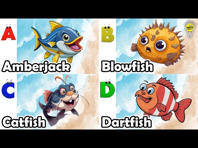 Sea animals for kids | ABC phonics animals | ABC Sea Animals song | English and Animals for Kids