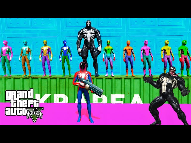 GTA 5 Epic Ragdolls GREEN SPIDERMAN VS RED MINION VS GREEN MINION (Physics & Funny Fails) Ep,412