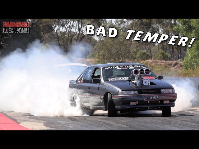 WTF! Burnout Car goes Drag Racing with a BAD TEMPER