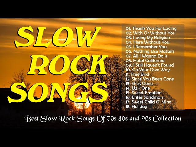 Scorpions, Bon Jovi, GnR, Nazareth - Best Slow Rock of All Time @gunsnroses @scorpions @bonjovi...