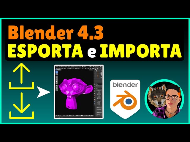 BLENDER 4.3 ESPORTA e IMPORTA (Tutorial ITA)