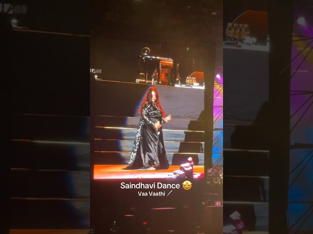 Cutest dance ever by Saindhavi😍 #Vaavathi #saindhavi #gvprakash #liveconcert #malaysia