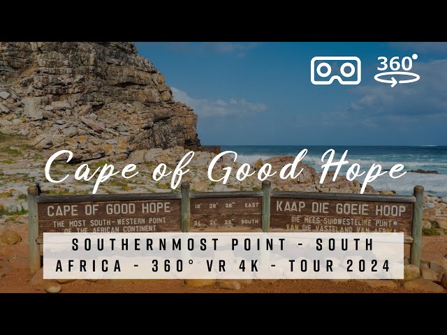 Cape of Good Hope 🇿🇦 South Africa | 360° VR 4K Tour | southernmost point |  surf bay