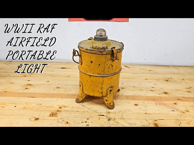 WWII RAF AIRFIELD PORTABLE LIGHT RESTORATION