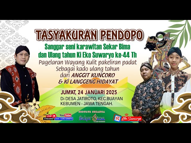 LIVE WAYANG KULIT DALANG  ANGGIT KUNCORO SANG GATOTKACA