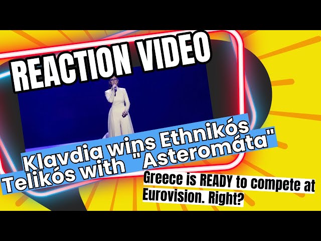 REACTION: Greece's Klavdia is taking "Asteromáta" to #Eurovision2025