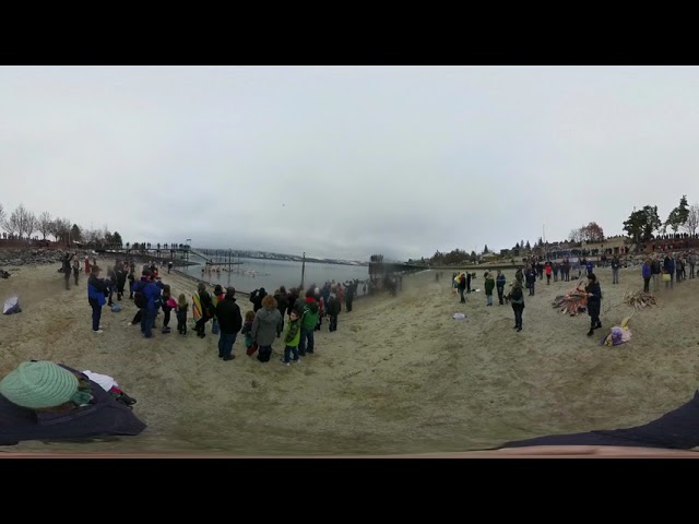 Polar Plunge Manson, WA 360 degrees