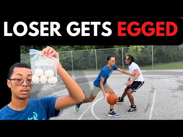 LOSER GETS EGGED | Basketball 1v1