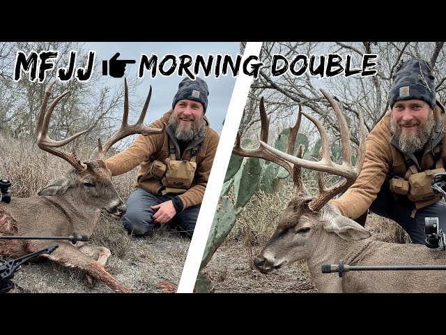 MFJJ's BEST Day of Whitetail Bowhunting... TX EP 1