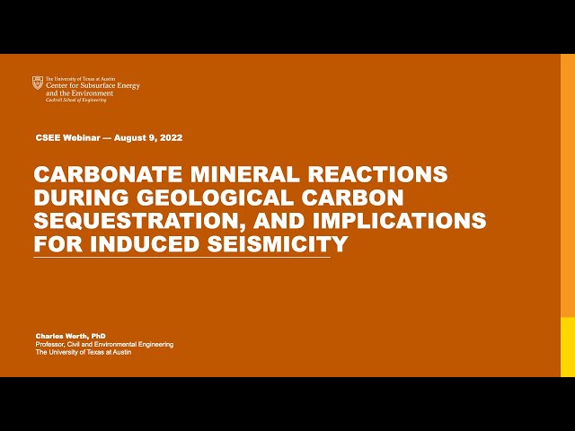 September 2022: Carbonate mineral reactions during geological carbon sequestration, and implication…