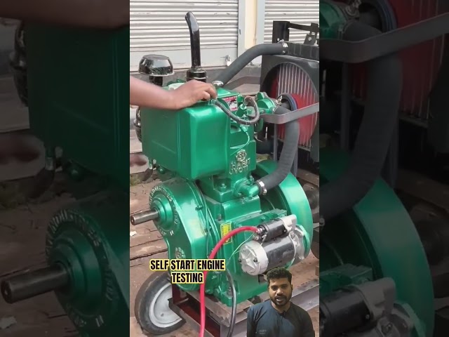 12 hp Self Start Diesel Engine #automobile #desivyapar #dieselengine