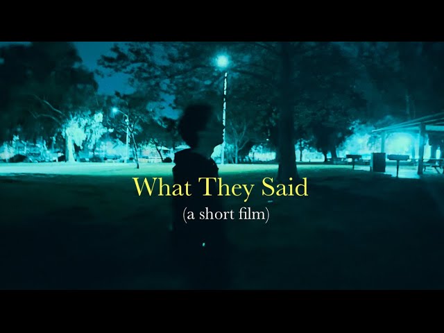 What They Said (a short film)