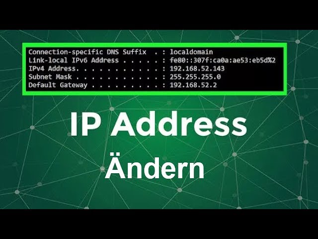 Change local IP address [Easy]