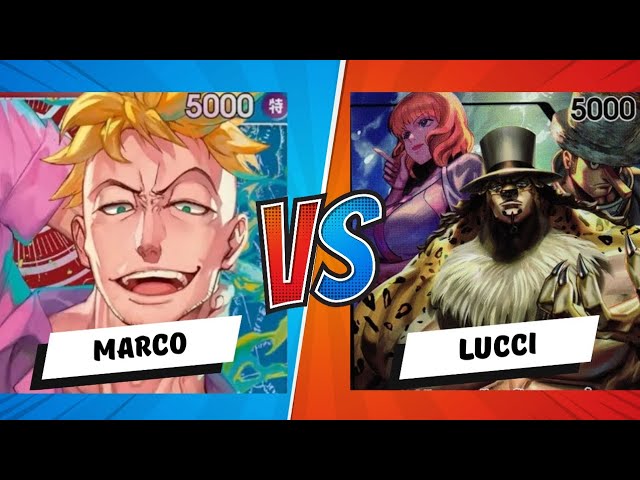 OP09 Store Tournament Finals: Marco vs Lucci: One Piece Trading Card Game