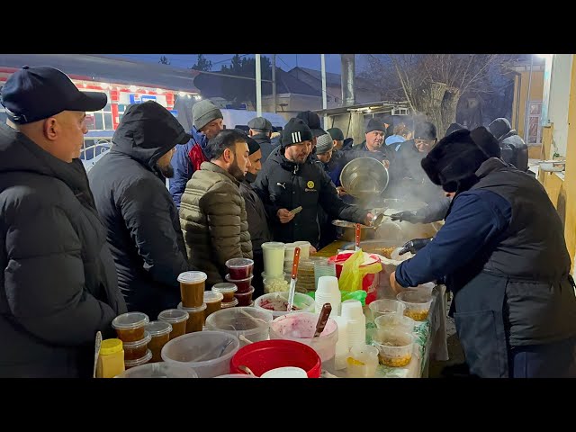 How UZBEK`S eat BREAKFAST in the Freezing COLD | Early MORNING at 5 o'clock XOLODES-NOHAT