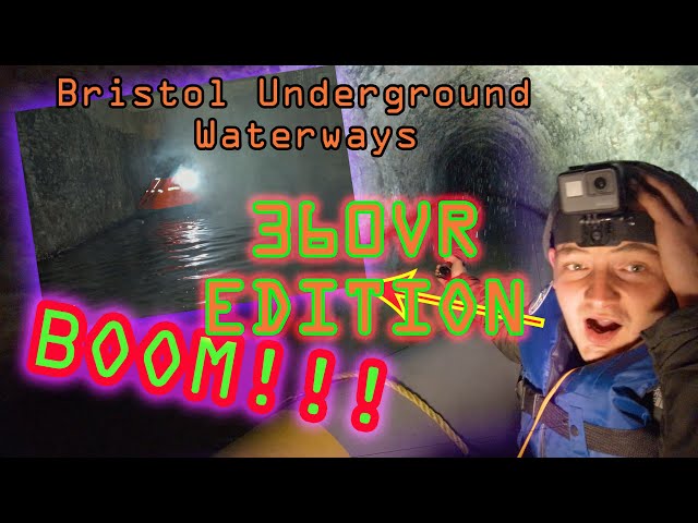 360VR SNEAK INTO Bristol Underground Waterway Kraken BANGER in tunnel