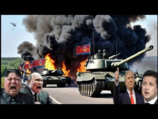 7 MINUTES AGO! 500 advanced North Korean tanks destroyed by the most advanced US tank