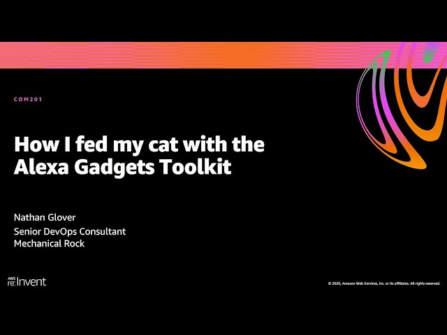 AWS re:Invent 2020: How I fed my cat with the Alexa Gadgets Toolkit