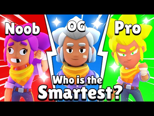 The ULTIMATE Brawl Stars Quiz! Noob vs OG vs Pro!