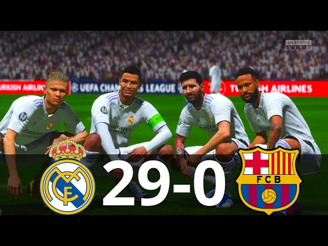 MESSI, RONALDO, MBAPPE, NEYMAR, ALL STARS | REAL MADRID 29-0 BARCELONA