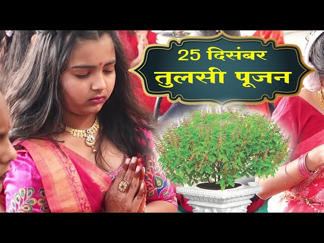 25 दिसंबर तुलसी पूजन दिवस | Tulsi Poojan Diwas | Aadharshila School Tulsi Pujan | Tulsi Puja