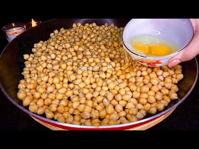 Eggs and chickpeas taste better than meat ‼️🤌quick,rich-protein and delicious dinner recipe