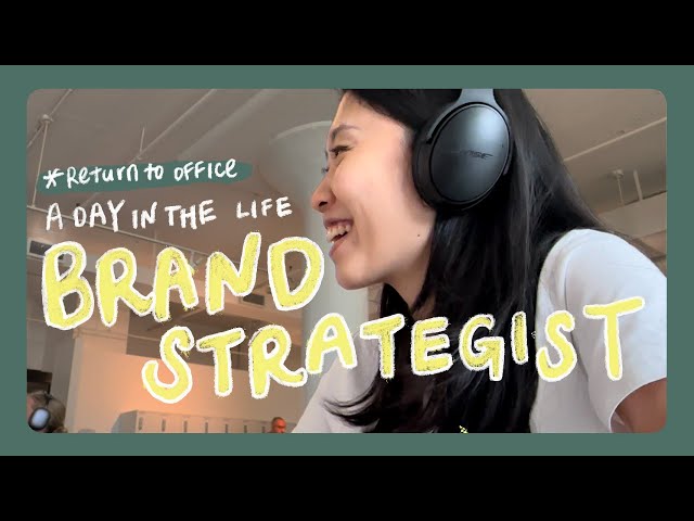 👩🏻‍💻 day in the life of a brand strategist (return to office edition) | how I do audits