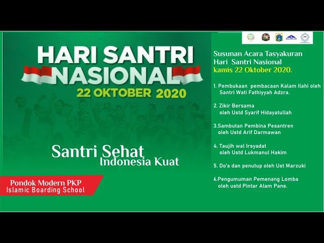 Live Pondok PKP Puncak Hari Santri Nasional 2020