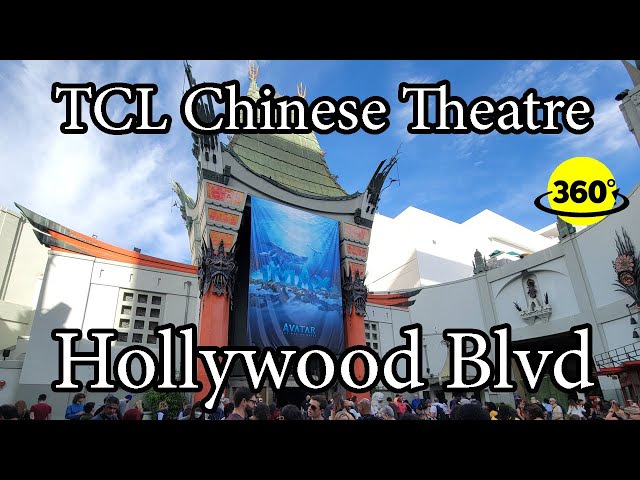 360° Video | We walk to the TCL Chinese Theatre in Hollywood California.