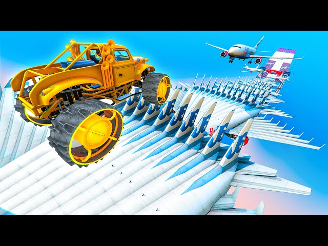 GTA 5 AIRPLANE MEGA RAMP ✈ | No Commentary | No Copyright Gameplay 4K 60FPS | Free To Use Gameplay