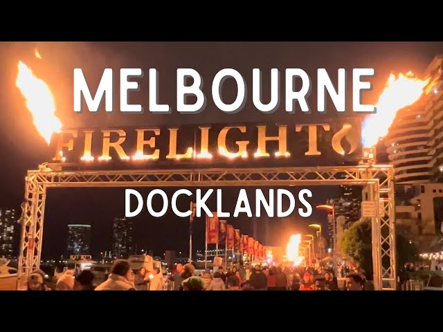 2024 Winter Firelight Festival Docklands | Fire performers, aboriginal & live music, food trucks