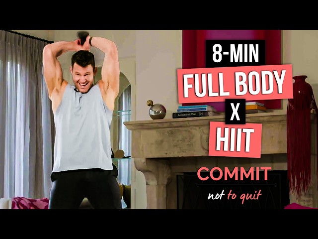 Day 26: 8-Minute HIIT Cardio Workout | Full-Body Burn at Home with Joey Thurman | Commit Not to Quit