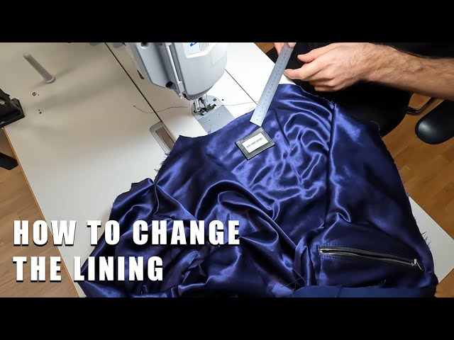 DIY - Changing the lining of a leather jacket