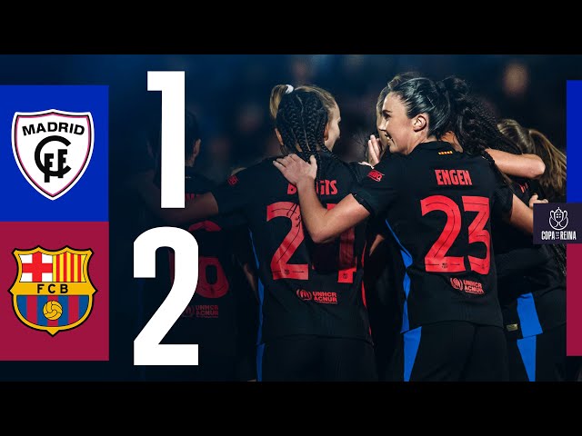 HIGHLIGHTS I MADRID CFF 1 vs 2 FC BARCELONA | COPA DE LA REINA 🔵🔴