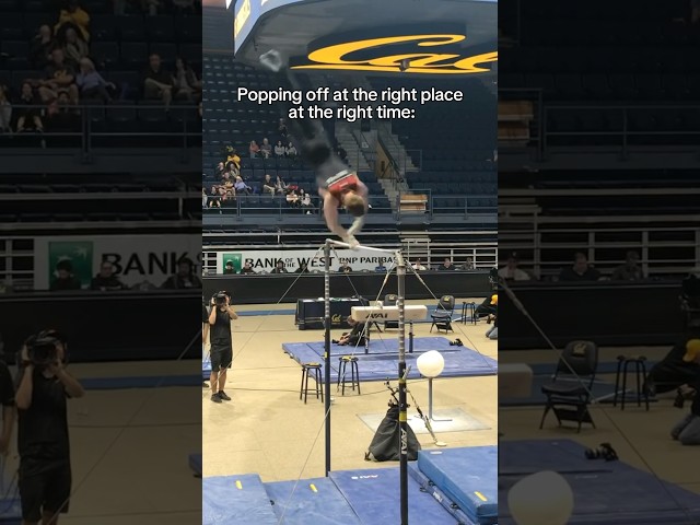 The videographer was so hype for the dismount 😤 #gymnast #gymnastics #sports #olympics #sport #d1