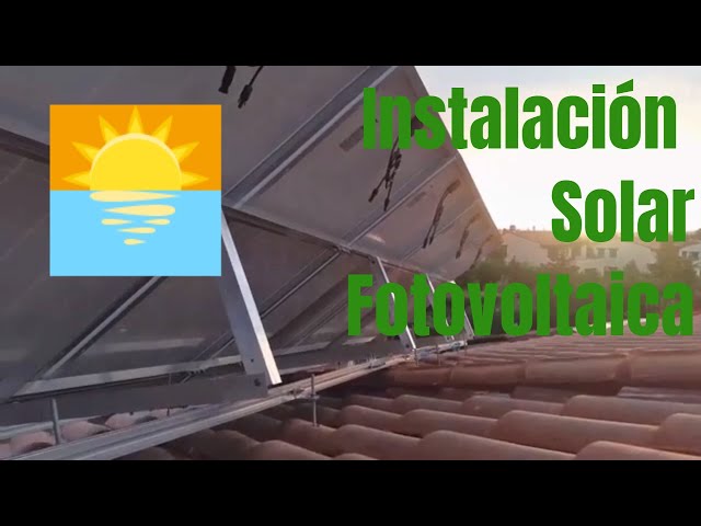 ✅ ⚡ SOLAR photovoltaic installation STRUCTURE INSTALLATION STEP BY STEP self-consumption II