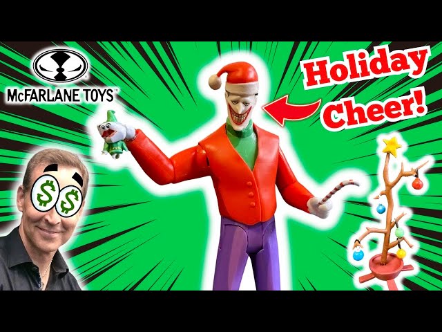 Christmas Joker Figure Review - McFarlane Toys Batman the Animated Series Maxie Zeus Wave