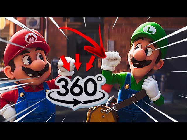 Super Mario Bros Luigi Finding Challenge But it's 360 degree video