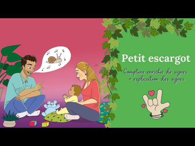 Petit escargot 🐌 Comptine pour enfants 🎶 Chante et apprend à signer 👏 Bébé signes 👏 Marie-Laure