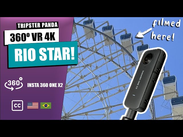 360 VIEW FROM RIO DE JANEIRO, BRAZIL: Rio Start Ferris Wheel