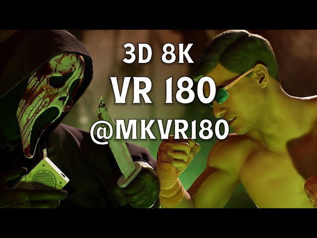 Mortal Kombat VR: Ghostface vs Johnny Cage (VR180 8K 3D Battle) | Epic Virtual Fight Scene MQVR-22A