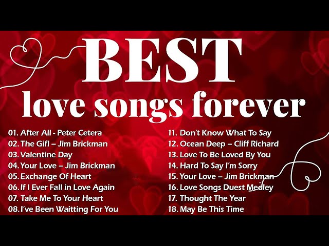 BEST OLD LOVE SONGS - Romantic Love songs 2025 - Beautiful Love Songs 80's 90's (Lyrics) #1