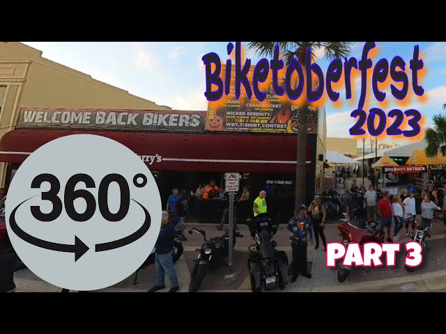 360° degree ride thru of Thursday before Biketoberfest !  The party has started !!! Part 3