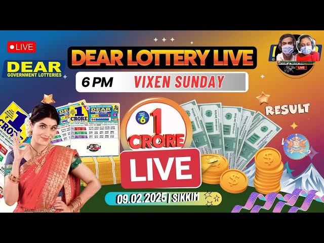 Sikkim Lottery Sambad Live 6p.m 09.02.2025|  Lottery Live